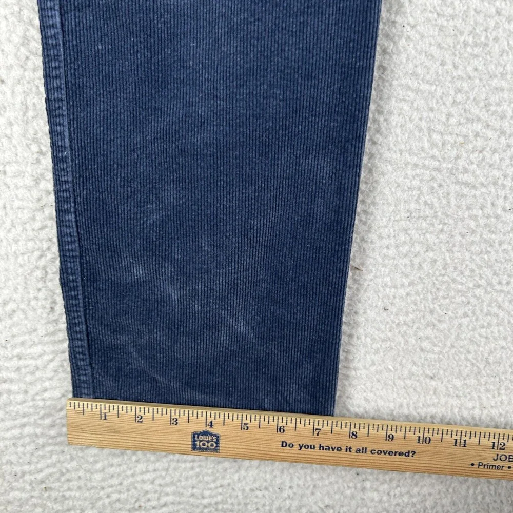 The Territory Ahead Pants Mens 33x31 Blue Corduroy Stretch Chino 5-Pocket Casual